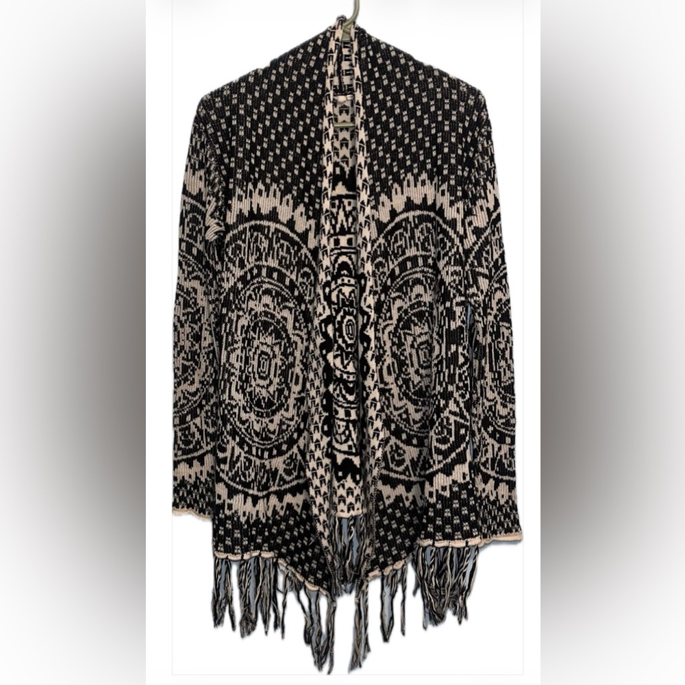 Rip Curl Bohemian Cream & Black Sweater Cardigan